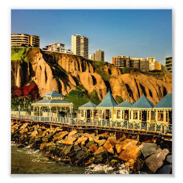 Lima Pérou, photo de la côte (Devant)