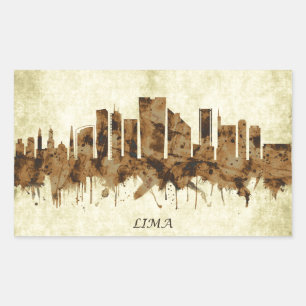 Lima Peru Cityscape Sticker