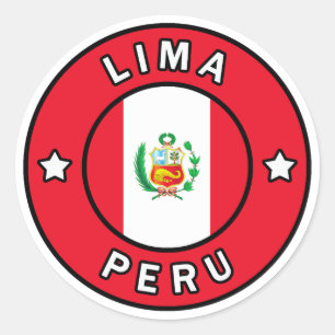 Lima Peru Classic Round Sticker