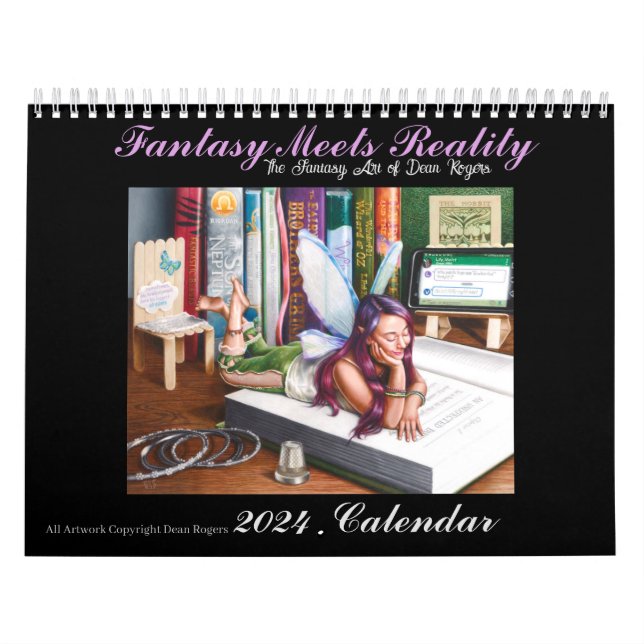 L'Imaginaire Art de Dean Rogers Calendrier de 12 m (Protection)
