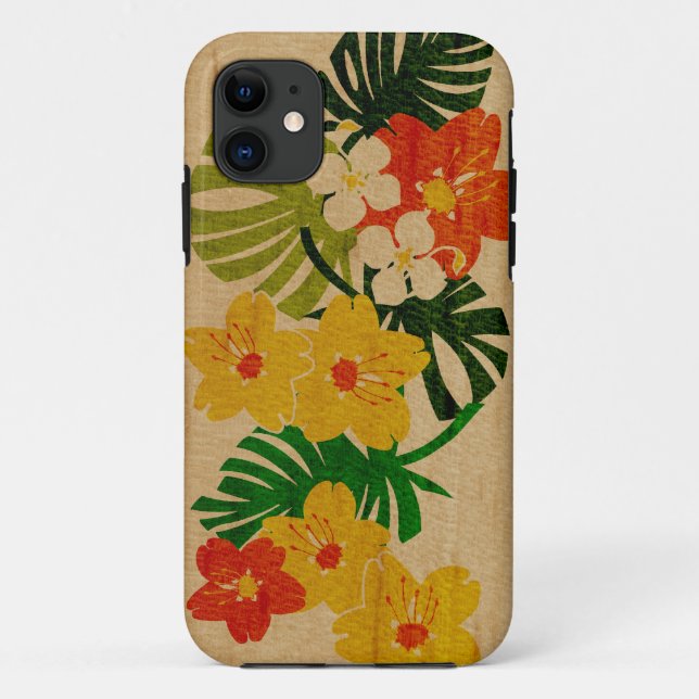 Limahuli Garden Hawaiian Surfboard iPhone 5 Case (Back)