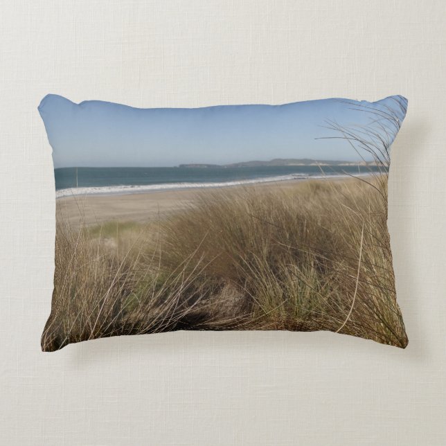 Limantour Beach at Point Reyes National Seashore I Accent Pillow (Front)
