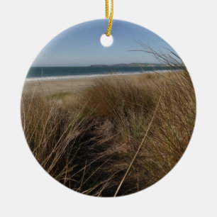Limantour Beach at Point Reyes National Seashore I Ceramic Ornament