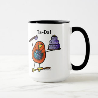 LimbBirds Black 15 oz Ringer Mug