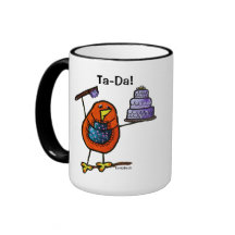LimbBirds Black 15 oz Ringer Mug
