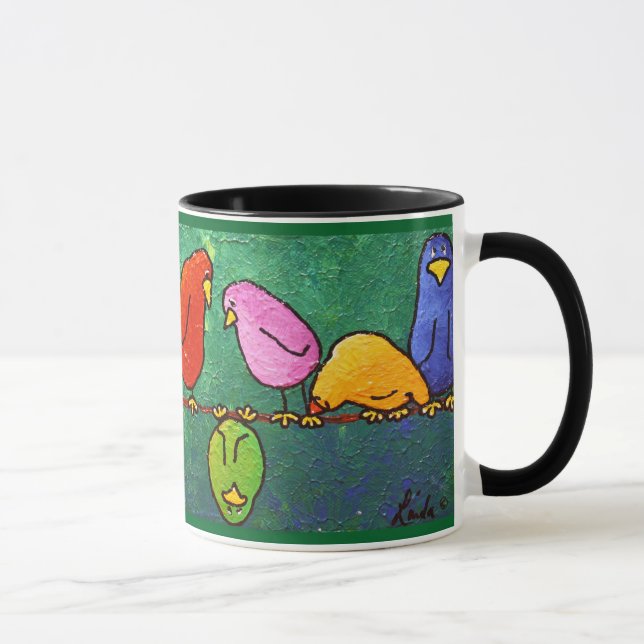 LimbBirds "Feelin Down?" Coffee Cup (Right)