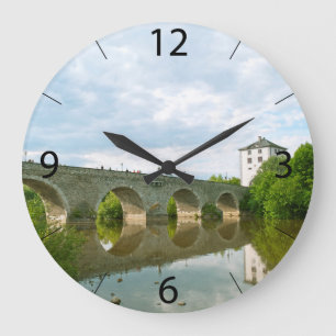 Limburg an der Lahn Old Bridge Large Clock