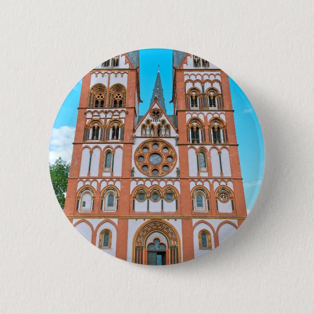 Limburg Cathedral 2 Inch Round Button (Front)