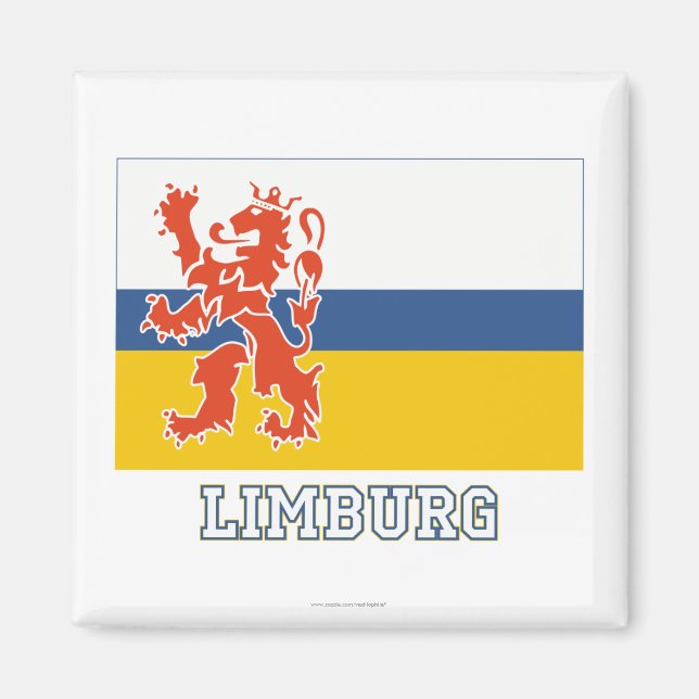 Limburg Flag with name Magnet (Front)
