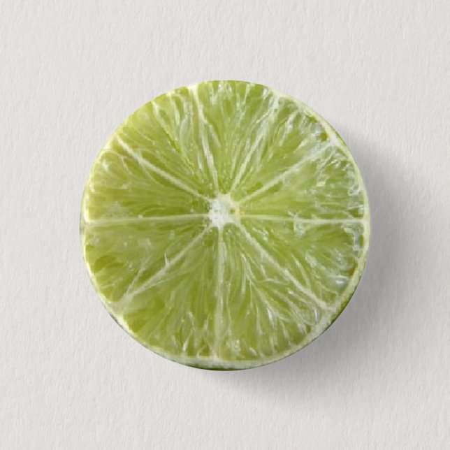 Lime 1 Inch Round Button (Front)
