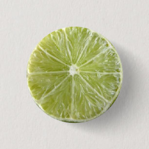 Lime 1 Inch Round Button