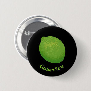 Lime 2 Inch Round Button