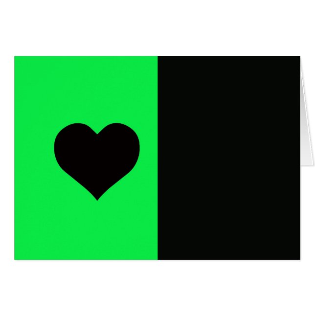 Lime And Black Heart (Front Horizontal)