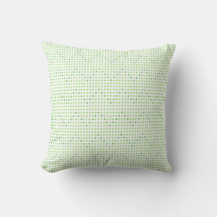 Lime and Green Chevron Pattern Dots Pillows