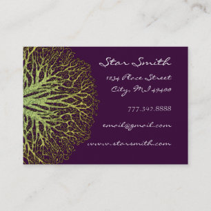 Lime and Plum Tree Business Card
