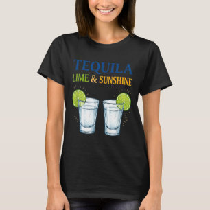 Lime and sunshine funny summer drinking vacation T-Shirt