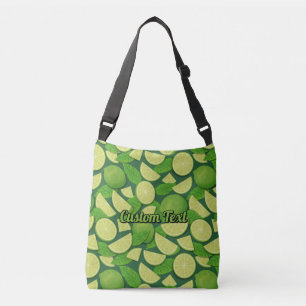 Lime Background Crossbody Bag