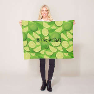 Lime Background Fleece Blanket