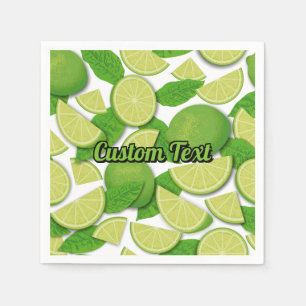 Lime Background Napkin