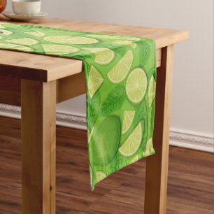 Lime Background Short Table Runner