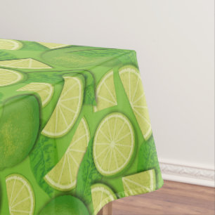 Lime Background Tablecloth