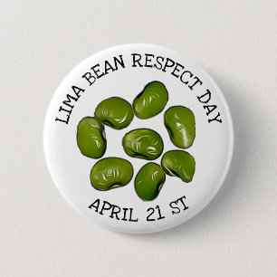 Lime Bean Respect Day April 20th Button