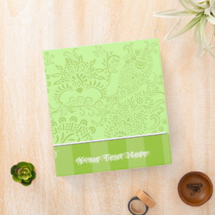 Lime Binder With Stripes