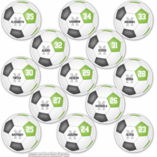 lime black individual soccer players