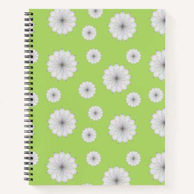 Lime Bloom Dream Notebook (Front)