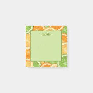 Lime Centre Citron Orange Citrus Post-it Notes