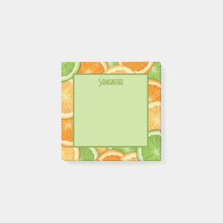 Lime Centre Lemon Orange Citrus Post-it Notes