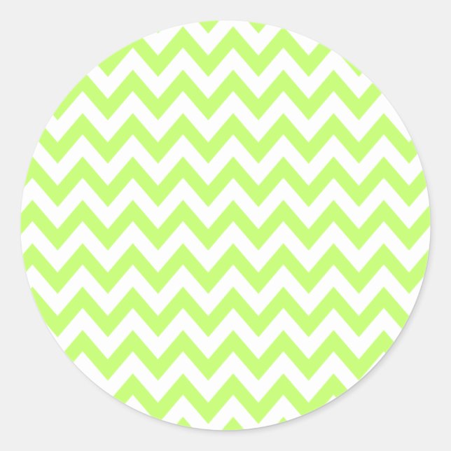 Lime Chevron Stickers (Front)