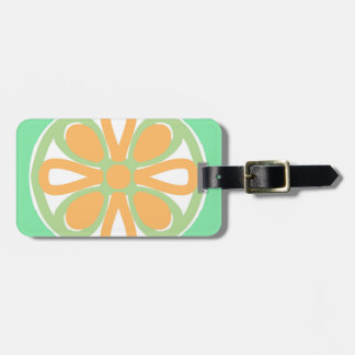 Lime citrus  luggage tag