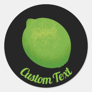 Lime Classic Round Sticker