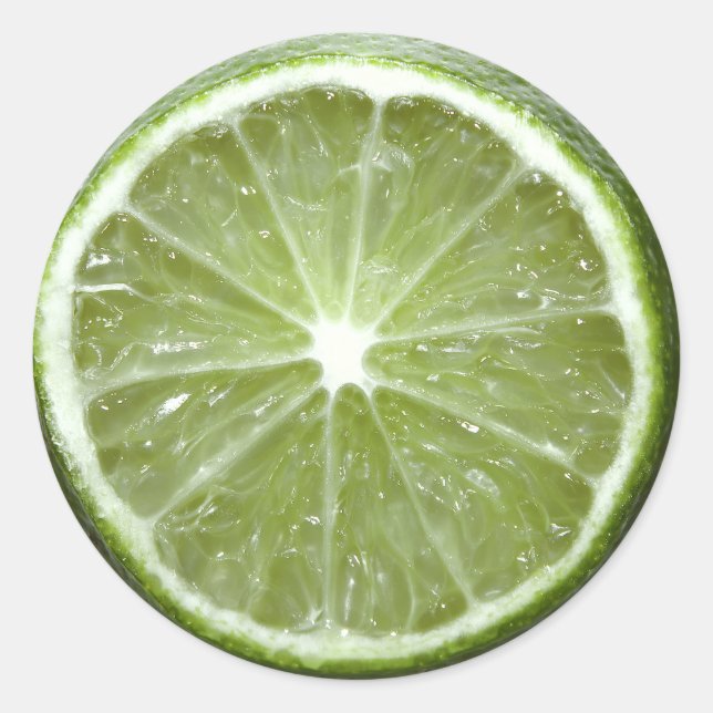Lime Classic Round Sticker (Front)