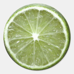 Lime Classic Round Sticker