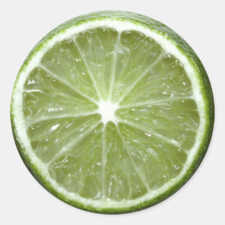 Lime Classic Round Sticker