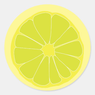 Lime classic round sticker