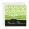 Lime Damask with Black Bridal Shower Invitation