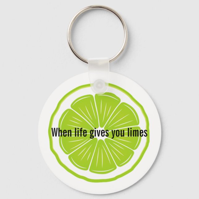Lime Design Keychain (Front)