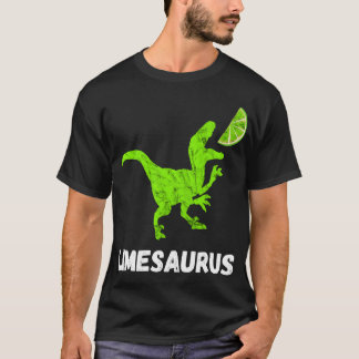 Lime Dinosaurs Lemon Fruit Lemonade Cocktail Dino  T-Shirt