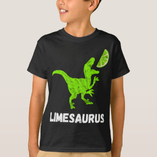Lime Dinosaurs Lemon Fruit Lemonade Cocktail Dino  T-Shirt