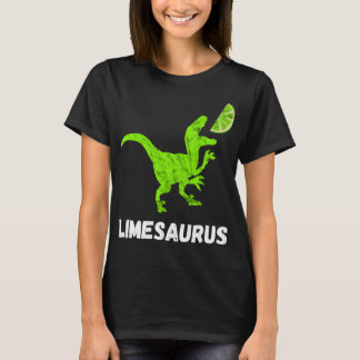 Lime Dinosaurs Lemon Fruit Lemonade Cocktail Dino  T-Shirt