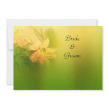 Lime d'or Faire-part de mariage florale