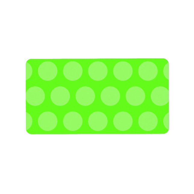 Lime Dots Label (Front)