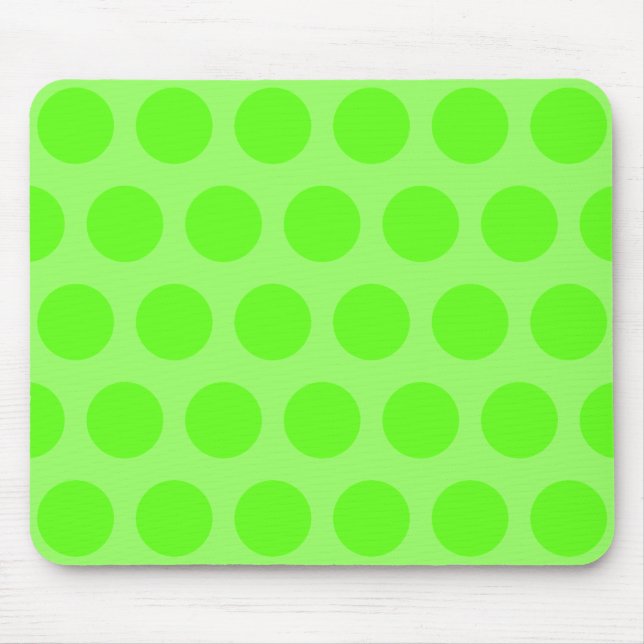 Lime Dots Mouse Pad (Front)
