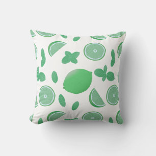 Lime et Coussin botanique de menthe