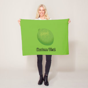 Lime Fleece Blanket