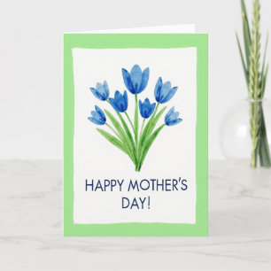 Lime Floral Watercolor Card