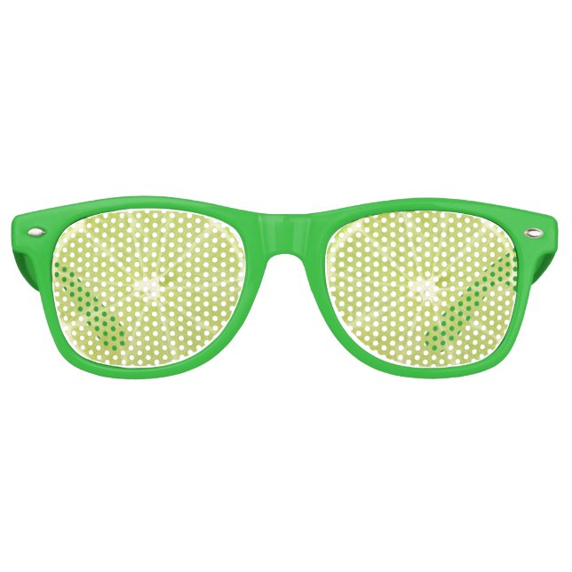 Lime Fruit Fresh Slice Retro Sunglasses (Front)